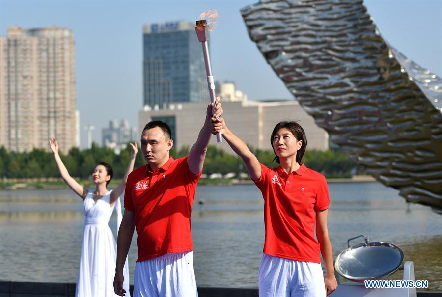 (SP)CHINA-TIANJIN-NATIONAL GAMES FOR PERSONS WITH DISABILITIES-TORCH RELAY (CN)