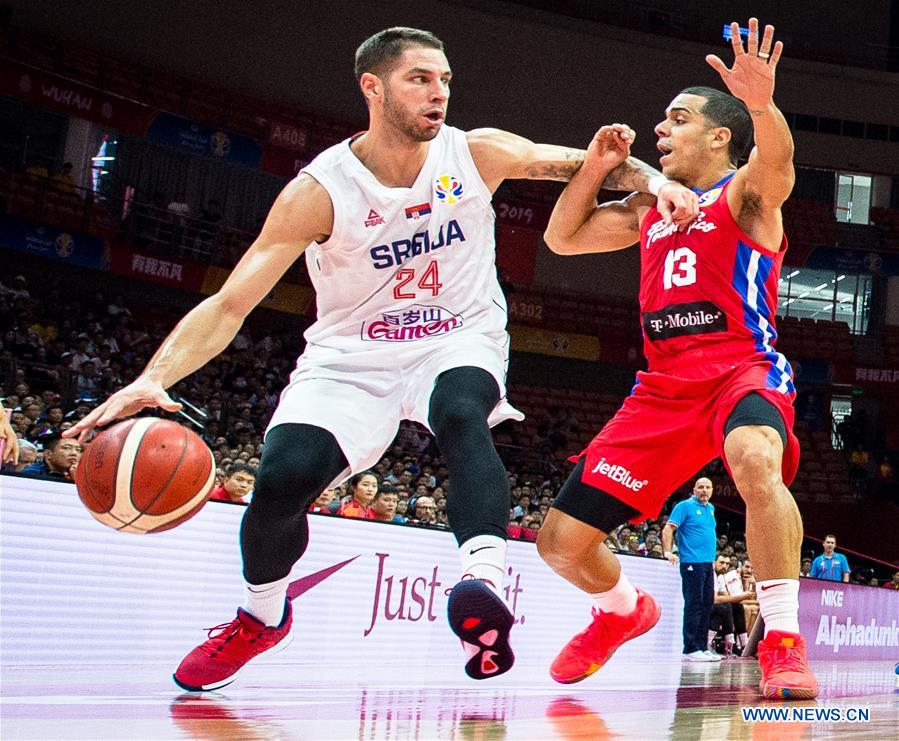 (SP)CHINA-WUHAN-BASKETBALL-FIBA WORLD CUP-GROUP J-SERBIA VS PUERTO RICO (CN)