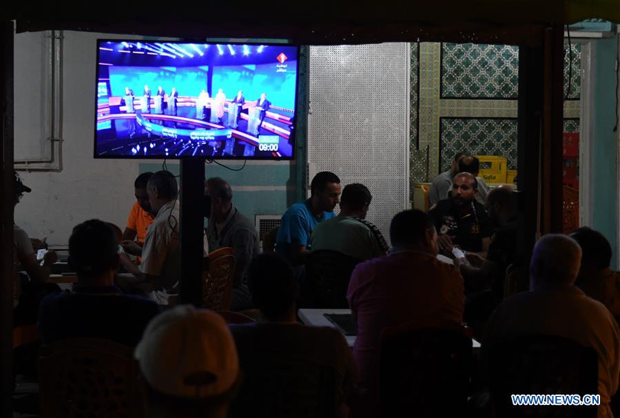 TUNISIA-TUNIS-PRESIDENTIAL CANDIDATES-TELEVISED DEBATE