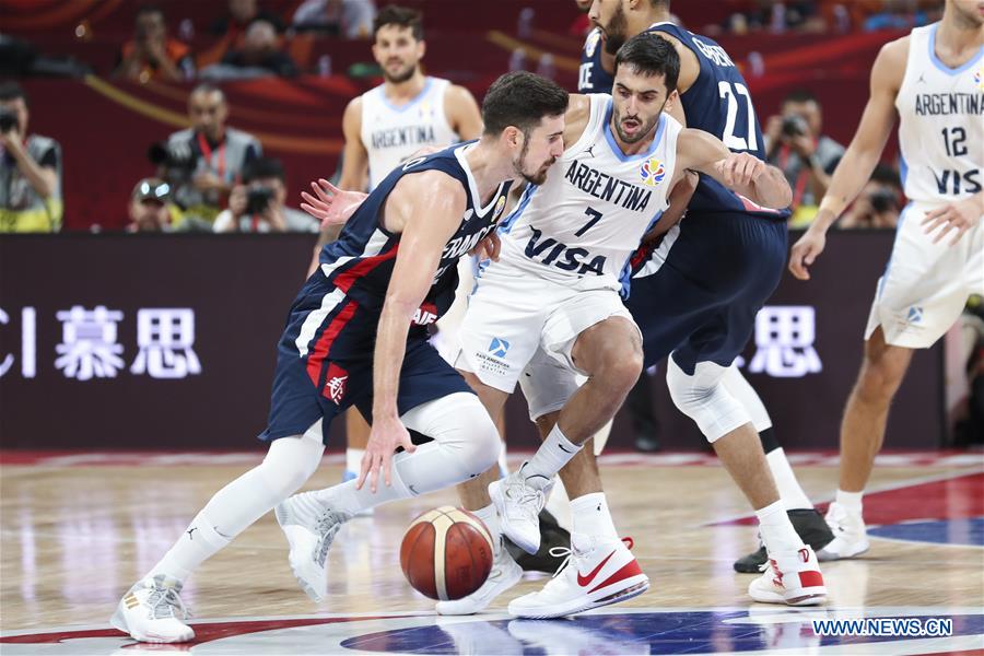 (SP)CHINA-BEIJING-BASKETBALL-FIBA WORLD CUP-SEMI FINALS-ARG VS FRA(CN)