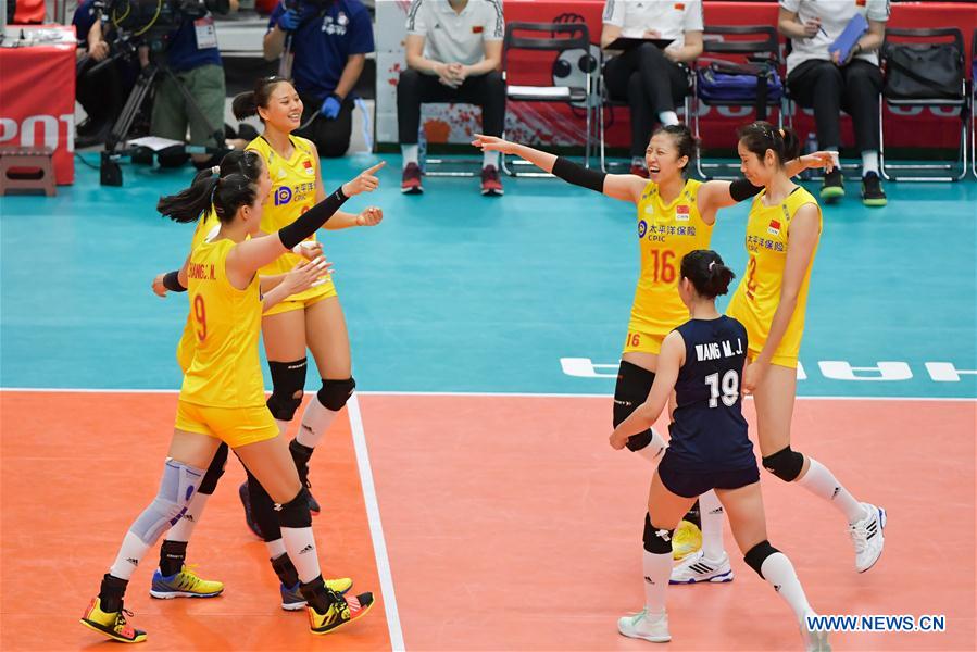 (SP)JAPAN-YOKOHAMA-VOLLEYBALL-WOMEN'S WORLD CUP-CHN VS JPN