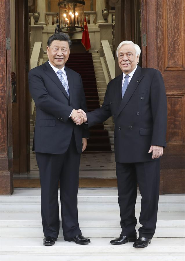 GREECE-ATHENS-XI JINPING-GREEK PRESIDENT-TALKS