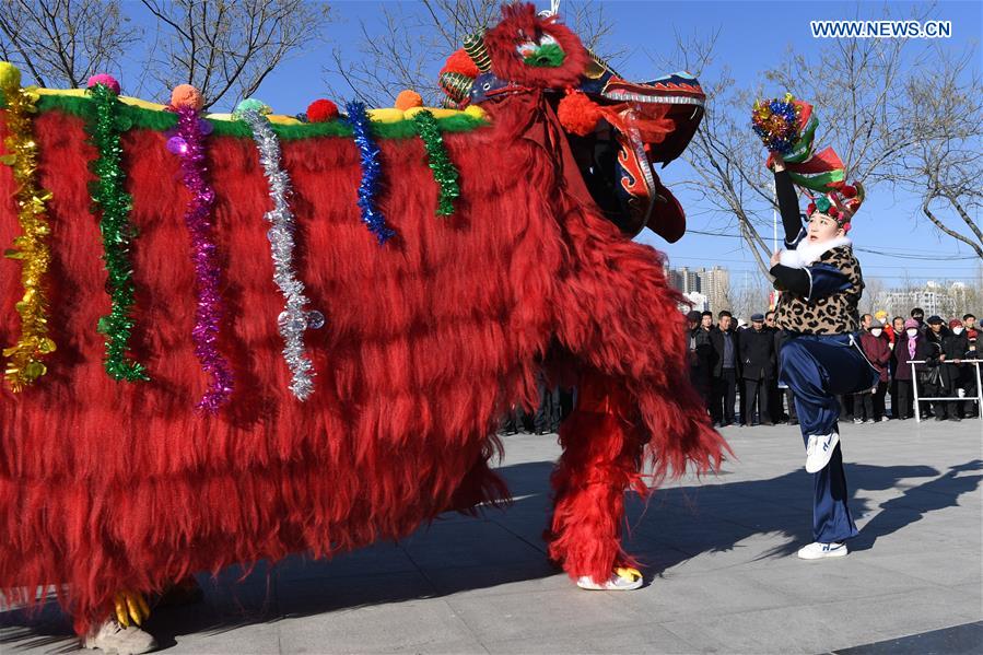 CHINA-GANSU-YONGDENG-LION DANCE (CN)