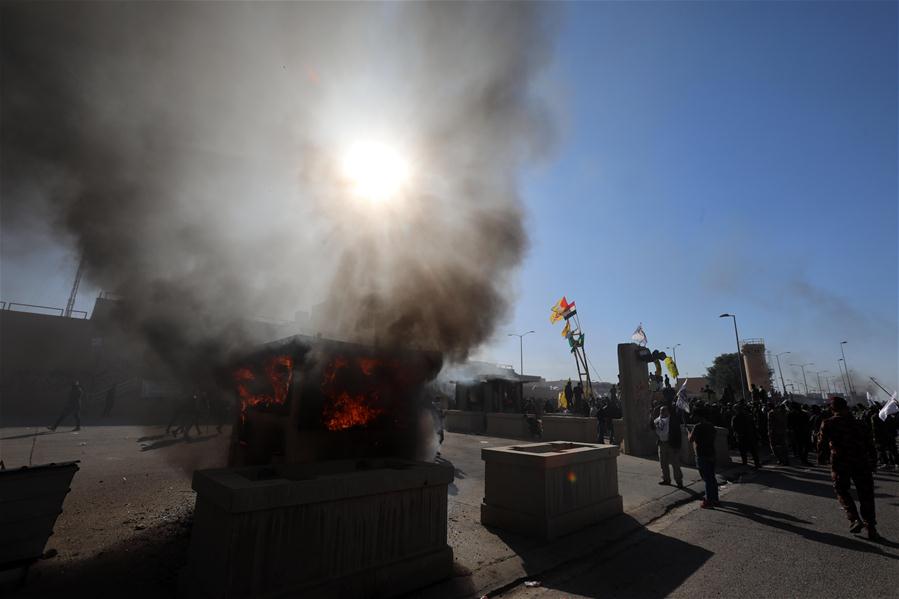 IRAQ-BAGHDAD-U.S. EMBASSY-PROTEST