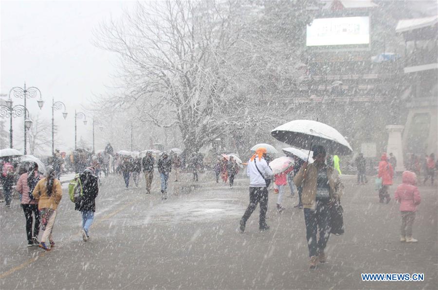 INDIA-SHIMLA-SNOWFALL