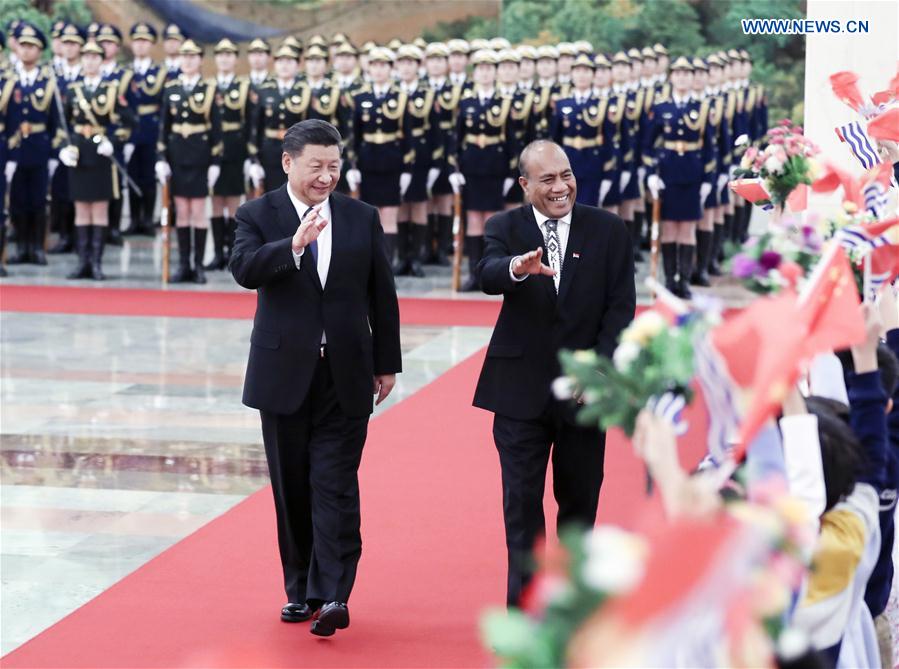 CHINA-BEIJING-XI JINPING-KIRIBATI-PRESIDENT-TALKS (CN)