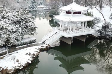 合肥：环城公园雪景美